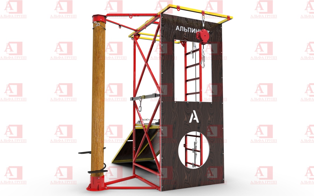 Учебно-тренировочный полигон Альпинист-2-0 (2,9м + бревно)