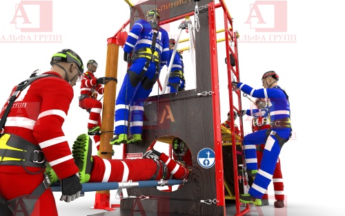 Учебно-тренировочный полигон Альпинист-2-0 (2,9м + бревно)