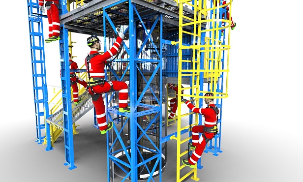 г.Новочебоксарск.На «Химпроме» открыт «Альпинист» – первый в Чувашии полигон обучения высотным работам г.Новочебоксарск.На «Химпроме» открыт «Альпинист» – первый в Чувашии полигон обучения высотным работам