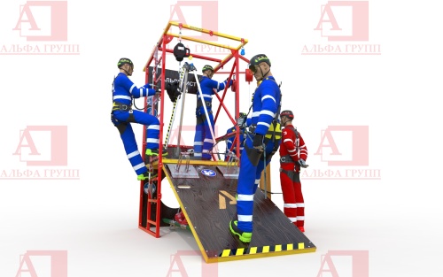 Учебно-тренировочный полигон Альпинист-2-0 (2,9м + бревно)